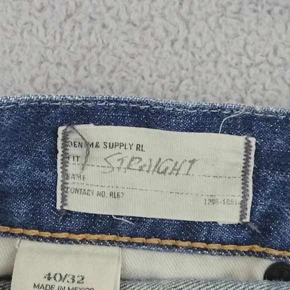 Denim & Supply Ralph Laure Men's Straigth Leg Jeans 40x32  9CT - Picture 5 of 8